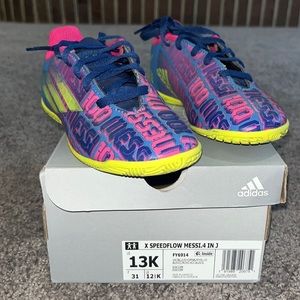Messi Indoor Soccer Shoe, Youth size 13K
